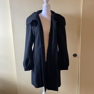 Guess Black Pea Coat - Size L